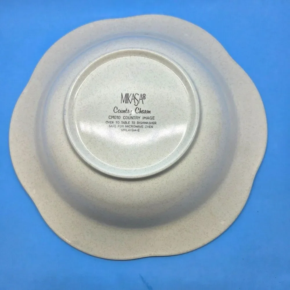 Mikasa Country Charm Country Image Vegetable Serving Bowl 10.5